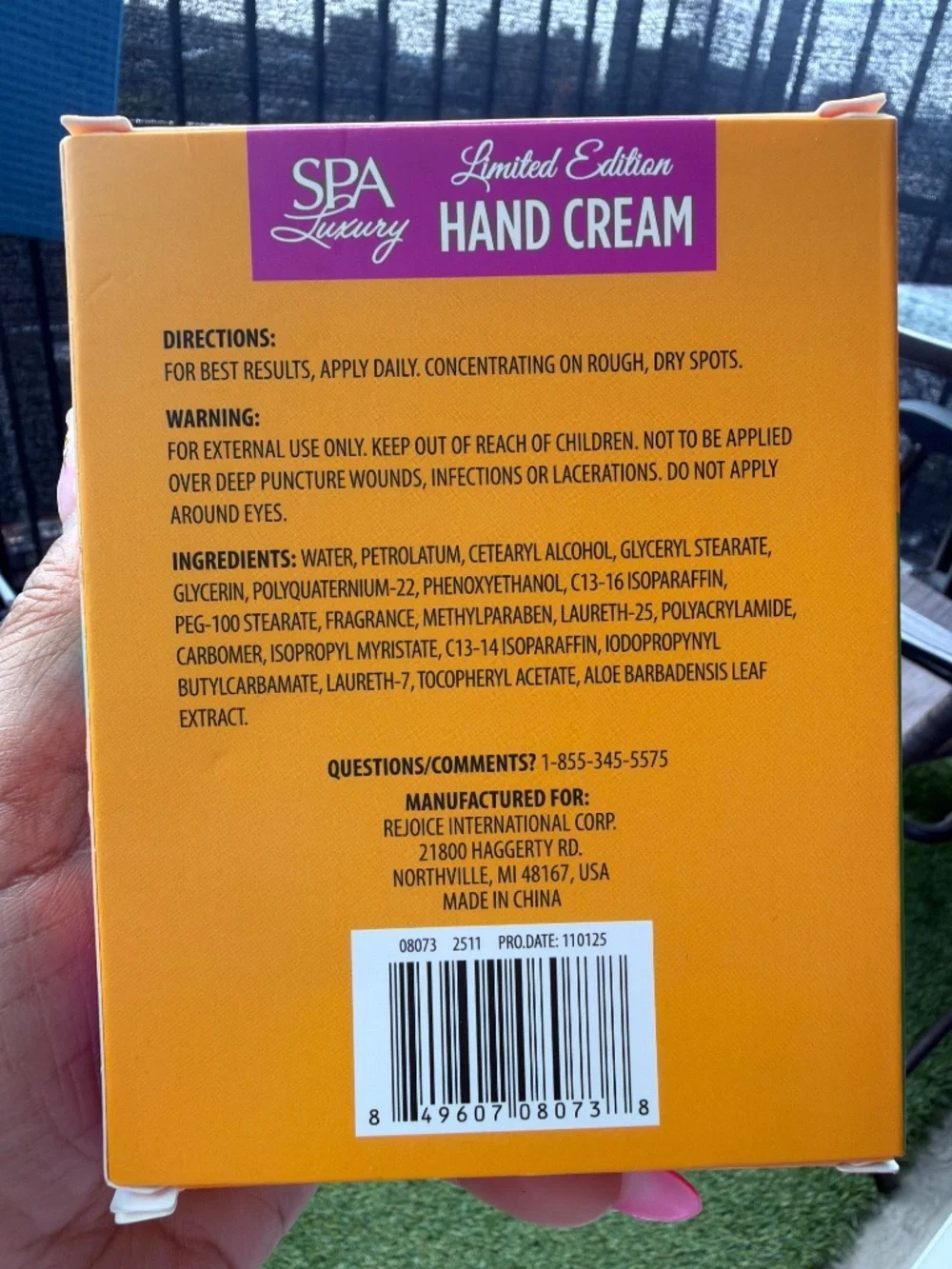 Hand cream